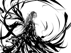 Rating: Safe Score: 0 Tags: 1girl absurdly_long_hair akemi_homura akuma_homura dress elbow_gloves feathered_wings greyscale hairband image kaname_madoka long_hair looking_at_viewer monochrome simple_background solo suigintou very_long_hair white_background wings User: admin