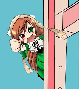 Rating: Safe Score: 0 Tags: 1girl :d brown_hair dress green_dress green_eyes head_scarf heterochromia image long_hair long_sleeves open_mouth red_eyes simple_background solo suiseiseki watering_can User: admin