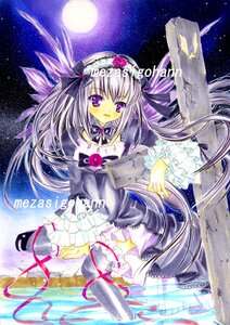 Rating: Safe Score: 0 Tags: 1girl dress frills full_moon image lolita_fashion long_hair moon night night_sky purple_eyes ribbon sky solo star_(sky) starry_sky suigintou traditional_media very_long_hair User: admin