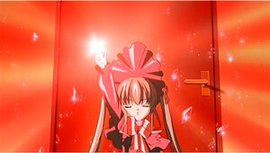 Rating: Safe Score: 0 Tags: 1girl bow bowtie closed_eyes dress fire frills image long_hair long_sleeves red_background red_bow red_dress red_theme ribbon shinku solo upper_body User: admin