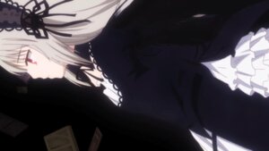 Rating: Safe Score: 0 Tags: 1girl black_dress black_ribbon black_wings closed_mouth dress frills hairband image long_hair long_sleeves profile red_eyes ribbon rose silver_hair simple_background solo suigintou wings User: admin