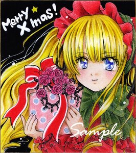 Rating: Safe Score: 0 Tags: 1girl blonde_hair blue_eyes bouquet flower frills image long_hair long_sleeves looking_at_viewer marker_(medium) pink_flower pink_rose red_flower red_rose rose sample shikishi shinku smile solo traditional_media upper_body User: admin