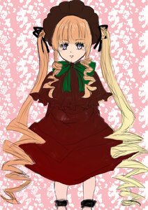 Rating: Safe Score: 0 Tags: 1girl auto_tagged blonde_hair blue_eyes bonnet bow capelet dress drill_hair image long_hair long_sleeves looking_at_viewer ribbon ringlets shinku smile solo twin_drills twintails very_long_hair User: admin