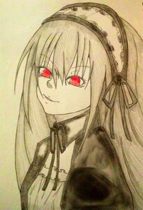 Rating: Safe Score: 0 Tags: 1girl bangs closed_mouth dress eyebrows_visible_through_hair hair_between_eyes hairband image long_hair long_sleeves looking_at_viewer red_eyes ribbon simple_background smile solo suigintou upper_body User: admin