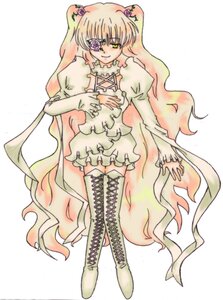 Rating: Safe Score: 0 Tags: 1girl blonde_hair boots cross-laced_footwear dress eyepatch flower frills full_body gradient_hair hair_ornament image kirakishou knee_boots long_hair long_sleeves multicolored_hair pink_hair rose solo thigh_boots thighhighs very_long_hair yellow_eyes User: admin