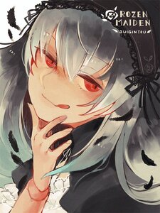Rating: Safe Score: 0 Tags: 1girl bangs black_dress black_feathers black_hairband black_wings closed_mouth dress eyebrows_visible_through_hair feathers flower frills hairband image long_hair looking_at_viewer red_eyes rose smile solo suigintou tongue tongue_out User: admin