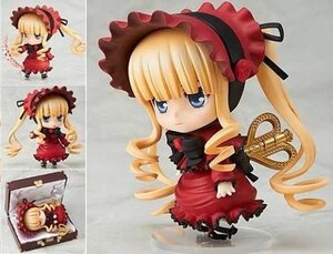 Rating: Safe Score: 0 Tags: 1girl blonde_hair blue_eyes bonnet bow chibi doll dress frills full_body long_hair long_sleeves looking_at_viewer photo red_dress shinku solo standing User: admin