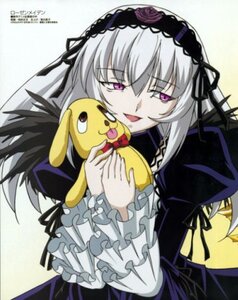 Rating: Safe Score: 0 Tags: 1girl auto_tagged dress frilled_sleeves frills hairband holding image long_hair long_sleeves looking_at_viewer pink_eyes rose silver_hair solo suigintou wings User: admin