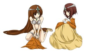 Rating: Safe Score: 0 Tags: 2girls anklet armlet bare_shoulders bracelet breasts brown_hair dress image jewelry loincloth long_hair multiple_girls necklace pair red_eyes short_hair siblings sisters sitting souseiseki suiseiseki twins User: admin
