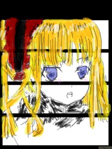 Rating: Safe Score: 0 Tags: 1girl blonde_hair flower image letterboxed red_flower red_rose rose shinku solo User: admin