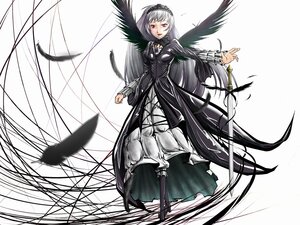 Rating: Safe Score: 0 Tags: 1girl bad_id bad_pixiv_id black_dress black_feathers black_footwear black_wings boots dress feathers frills full_body hairband image long_hair long_sleeves looking_at_viewer okota_(pixiv) puffy_sleeves purple_eyes rozen_maiden silver_hair smile solo suigintou sword very_long_hair weapon wings User: admin