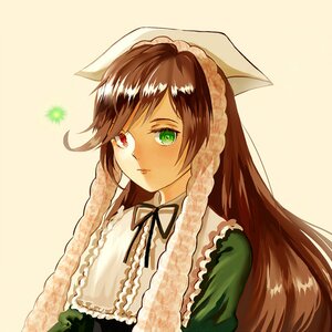 Rating: Safe Score: 0 Tags: 1girl brown_hair dress frills green_dress green_eyes head_scarf heterochromia image long_hair long_sleeves looking_at_viewer red_eyes ribbon solo suiseiseki upper_body very_long_hair User: admin