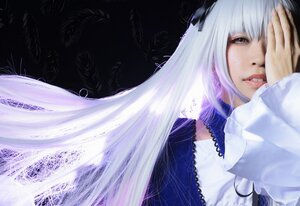 Rating: Safe Score: 0 Tags: 1girl bangs dress lips long_hair solo suigintou white_hair User: admin