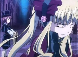 Rating: Safe Score: 0 Tags: 2girls blonde_hair bonnet closed_eyes dress flower frills hat image long_hair long_sleeves multiple_girls pair rose sad shinku souseiseki suigintou top_hat very_long_hair User: admin