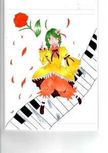 Rating: Safe Score: 0 Tags: 1girl ahoge dress flower full_body green_eyes green_hair hair_ornament image kanaria leaf long_sleeves open_mouth petals puffy_sleeves rose short_hair solo User: admin