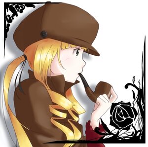 Rating: Safe Score: 0 Tags: 1girl blonde_hair chocolate drill_hair flower food hat image long_hair profile rose shinku solo tomoe_mami User: admin