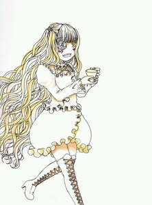 Rating: Safe Score: 0 Tags: 1girl bangs blonde_hair blunt_bangs boots cross-laced_footwear cup dress frills image kirakishou knee_boots lace-up_boots long_hair long_sleeves smile solo teacup very_long_hair yellow_eyes User: admin