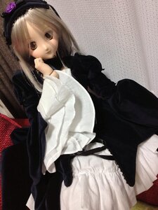 Rating: Safe Score: 0 Tags: 1girl bangs blonde_hair closed_mouth doll dress expressionless flower long_hair long_sleeves looking_at_viewer sitting solo suigintou User: admin