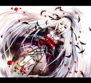 Rating: Safe Score: 0 Tags: 1girl bad_id bad_pixiv_id black_border dress feathers flower frills hairband hamutama image letterboxed lolita_hairband long_hair long_sleeves looking_at_viewer petals pillarboxed red_eyes red_flower red_rose rose rose_petals rozen_maiden solo suigintou very_long_hair white_hair wings User: admin