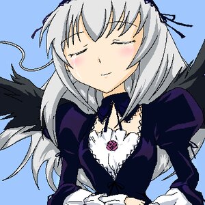 Rating: Safe Score: 0 Tags: 1girl black_wings closed_eyes dress flower image juliet_sleeves long_hair long_sleeves oekaki ribbon rose silver_hair simple_background solo suigintou tears upper_body wings User: admin