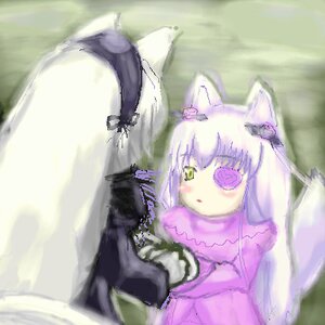 Rating: Safe Score: 0 Tags: 1girl animal_ears barasuishou dress eyebrows_visible_through_hair green_eyes hair_ornament holding image long_hair long_sleeves pair silver_hair solo suigintou User: admin