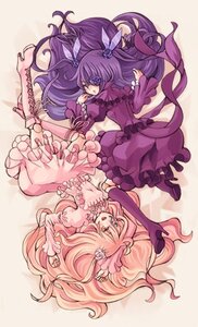 Rating: Safe Score: 0 Tags: 2girls barasuishou boots bow dress frills gloves hair_ornament image kirakishou knee_boots long_hair multiple_girls pair pink_hair purple_hair User: admin