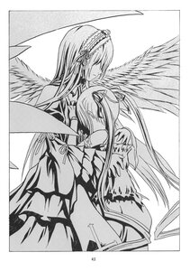 Rating: Safe Score: 0 Tags: 2girls border doujinshi doujinshi_#127 dress feathered_wings greyscale hair_ribbon hairband image long_hair long_sleeves monochrome multiple multiple_girls ribbon simple_background suigintou very_long_hair white_background wings User: admin