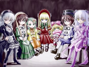 Rating: Safe Score: 0 Tags: 6+girls artist_request barasuishou black_dress blonde_hair blue_dress blue_eyes bonnet boots bow bowtie brown_eyes brown_hair capelet cross-laced_footwear dress drill_hair everyone expressionless flower flower_eyepatch frilled_sleeves frills green_dress green_eyes hairband hat heterochromia high_heels hina_ichigo image kanaria lolita_hairband long_hair long_sleeves looking_at_viewer multiple multiple_girls pink_bow pink_eyes red_dress red_eyes rose rozen_maiden shinku siblings sidelocks silver_hair sisters sitting souseiseki suigintou suiseiseki tagme twin_drills twins twintails very_long_hair wings yellow_dress yellow_eyes User: admin