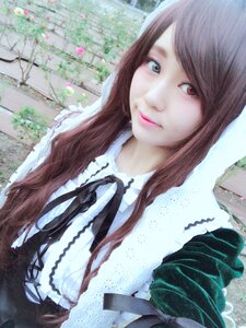 Rating: Safe Score: 0 Tags: 1girl brown_hair closed_mouth lips long_hair looking_at_viewer outdoors solo suiseiseki traditional_media upper_body User: admin