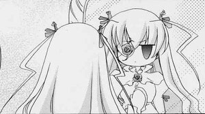 Rating: Safe Score: 0 Tags: 1girl brooch dress greyscale hair_ribbon image kirakishou long_hair long_sleeves monochrome ribbon solo upper_body very_long_hair User: admin