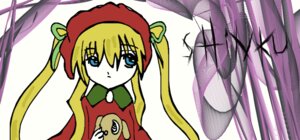 Rating: Safe Score: 0 Tags: 1girl blonde_hair blue_eyes bow bowtie dress image long_hair long_sleeves looking_at_viewer red_dress shinku sidelocks solo twintails User: admin