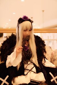 Rating: Safe Score: 0 Tags: 1girl blonde_hair dress flower long_hair sitting solo suigintou User: admin