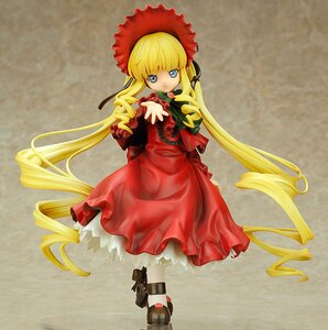 Rating: Safe Score: 0 Tags: 1girl blonde_hair blue_eyes bonnet bow bowtie doll dress drill_hair full_body long_hair long_sleeves looking_at_viewer red_dress shinku sidelocks solo standing twintails very_long_hair User: admin