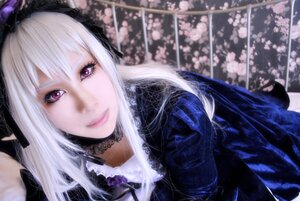 Rating: Safe Score: 0 Tags: 1girl gothic_lolita hairband lips lolita_fashion lolita_hairband long_hair looking_at_viewer purple_eyes smile solo suigintou User: admin