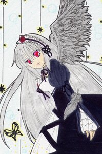 Rating: Safe Score: 0 Tags: 1girl black_dress black_ribbon black_wings bug butterfly cross-laced_clothes detached_collar dress feathered_wings flower frills hairband image insect juliet_sleeves long_hair long_sleeves looking_at_viewer puffy_sleeves red_eyes ribbon rose solo suigintou very_long_hair wings User: admin