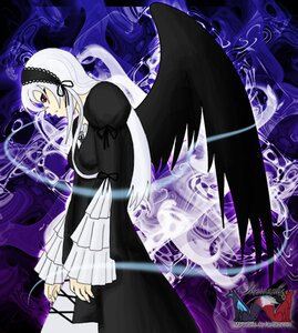 Rating: Safe Score: 0 Tags: 1girl black_dress black_wings dress frilled_sleeves frills hairband image long_hair long_sleeves puffy_sleeves red_eyes ribbon solo suigintou very_long_hair white_hair wings User: admin