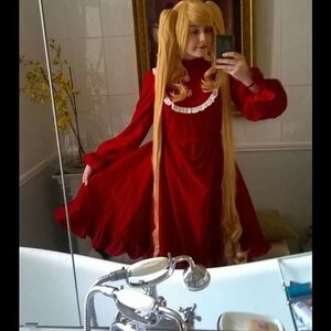 Rating: Safe Score: 0 Tags: 1girl black_border blonde_hair dress gun letterboxed long_hair phone pillarboxed red_dress shinku solo twintails weapon User: admin