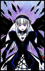 Rating: Safe Score: 0 Tags: 1girl black_wings bug butterfly detached_collar dress flower frills hairband image insect lolita_hairband long_hair long_sleeves looking_at_viewer silver_hair solo suigintou very_long_hair wings User: admin