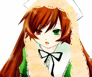 Rating: Safe Score: 0 Tags: 1girl bangs black_ribbon blush dress frills green_dress green_eyes hat head_scarf heterochromia image long_hair long_sleeves looking_at_viewer open_mouth red_eyes ribbon simple_background solo suiseiseki white_background User: admin