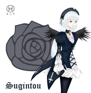 Rating: Safe Score: 0 Tags: 1girl black_dress black_ribbon black_wings detached_collar dress frills hairband image long_hair long_sleeves looking_at_viewer pink_eyes puffy_sleeves ribbon rose simple_background solo suigintou white_background wings User: admin