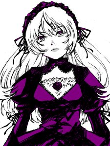 Rating: Safe Score: 0 Tags: 1girl auto_tagged dress gothic_lolita hairband image juliet_sleeves lolita_fashion lolita_hairband long_hair long_sleeves looking_at_viewer monochrome parted_lips puffy_sleeves simple_background solo suigintou upper_body white_background User: admin