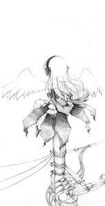 Rating: Safe Score: 0 Tags: 1girl angel angel_wings feathered_wings greyscale image long_hair monochrome solo suigintou white_wings wings User: admin