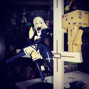 Rating: Safe Score: 0 Tags: 1girl doll dress long_hair long_sleeves solo suigintou thighhighs white_hair User: admin