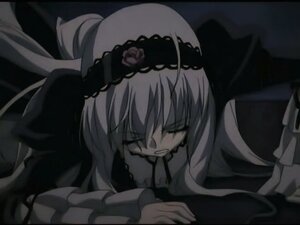 Rating: Safe Score: 0 Tags: 1girl closed_eyes dress flower hairband image long_sleeves monochrome rose solo suigintou User: admin