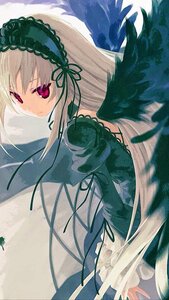 Rating: Safe Score: 0 Tags: 1girl bangs black_ribbon black_wings closed_mouth dress feathered_wings feathers frills hairband image juliet_sleeves lolita_hairband long_hair long_sleeves looking_at_viewer pink_eyes puffy_sleeves ribbon silver_hair smile solo suigintou wings User: admin