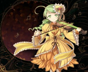 Rating: Safe Score: 0 Tags: 1girl ahoge black_background bow commentary_request dress drill_hair eighth_note flower frills green_eyes green_hair hair_ornament image instrument kanaria long_hair long_sleeves mtyy musical_note orange_dress photoshop_(medium) rozen_maiden smile solo violin wide_sleeves yellow_dress User: admin