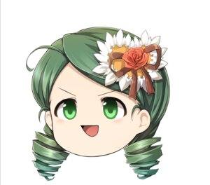 Rating: Safe Score: 0 Tags: 1girl :d drill_hair flower green_eyes green_hair hair_ornament image kanaria looking_at_viewer open_mouth portrait rose simple_background smile solo striped striped_background twin_drills white_background User: admin