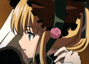 Rating: Safe Score: 0 Tags: 1girl bangs blonde_hair blush flower hat image long_hair pair pink_rose profile rose shinku solo_focus suigintou User: admin