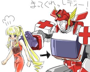Rating: Safe Score: 0 Tags: 1girl bare_shoulders blonde_hair blue_eyes blush clenched_hand drill_hair image long_hair mecha shinku sidelocks sleeveless solo twin_drills twintails User: admin