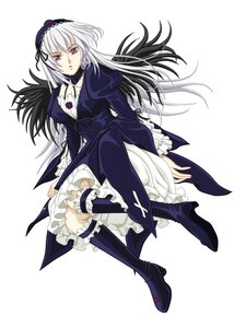 Rating: Safe Score: 0 Tags: 1girl black_wings boots dress frills full_body hairband high_heel_boots image juliet_sleeves knee_boots long_hair long_sleeves looking_at_viewer pink_eyes puffy_sleeves red_eyes rose silver_hair solo suigintou white_hair wings User: admin